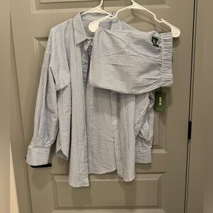 Daily Drills Searsucker Set